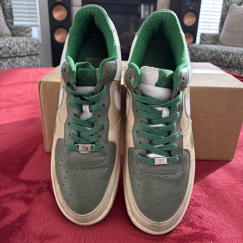 Nike Air Force 1 Premium 07 Mr Baltimore Brown Green Size 14 Men’s Sneakers - Picture 4 of 8
